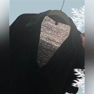 Banana Republic Classic Black V-neck Polo Shirt Medium